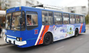 Реклама на троллейбусах и маршрутках г. Сумы
